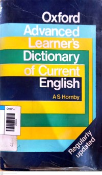 Image of Oxford advanced learner's dictionary of current english