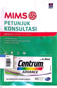 Image of Mims petunjuk konsultasi iNDONESIA 2016/2017