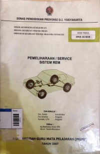 Image of Pemeliharaan/service sistem rem