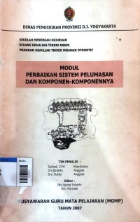 Image of Modul perbaikan sistem pelumasan dan komponen-komponennya