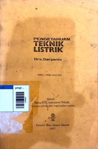Image of pengetahuan teknik listrik
