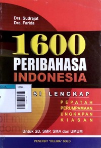 Image of 1600 Peribahasa Indonesia
