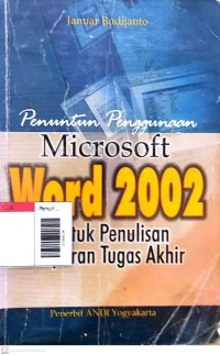 Image of Penuntun penggunaan microsoft word 2002