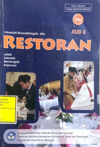 Image of Restoran jilid 3 untuk SMK