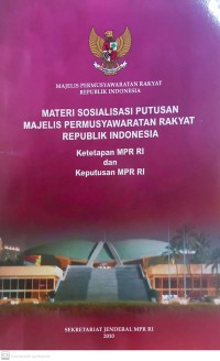 Image of Materi Sosialisasi Putusan Majelis Permusyawaratan Rakyat Republik indonesia