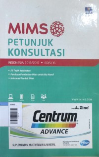 Image of MIMS petunjuk konsultasi indonesia 2016/2017 edisi 16