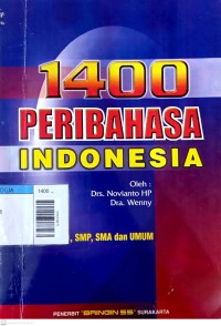 Image of 1400 peribahasa indonesia
