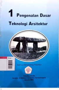 Image of Pengenalan dasar teknologi arsitektur 1