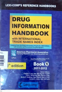 Image of Drug information handbook book 2 2011-2012