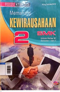 Image of Memahami Kewirausahaan 2 SMK.: Untuk Kelas XI Semester 1 dan 2