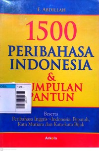 Image of 1500 peribahasa indonesia & kumpulan pantun