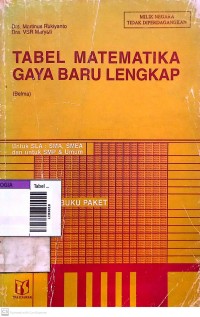 Image of Tabel matematika gaya baru lengkap