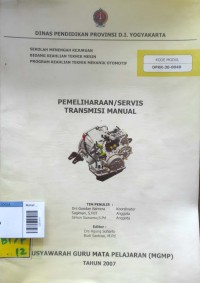 Image of Pemeliharaan/ servis transmisi manual